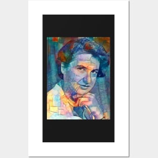 Rosalind Franklin Women in Science STEM Watercolor Abstract Portrait Posters and Art